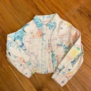 Art class the dye swirl denim jacket
